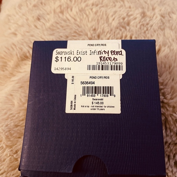 Swarovski pendant. Rose gold - Picture 2 of 4